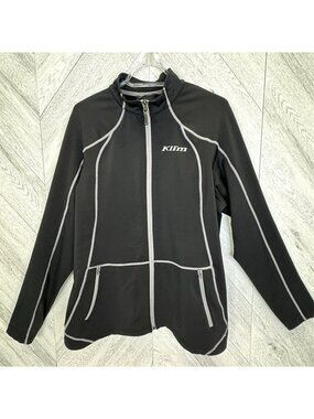Klim Sundance Jacket Womens Size XL Black Midlayer Full Zip Outdoor Snowmoblie